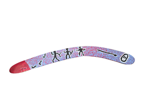 Boomerang de cérémonie de Thomas Jangala Rice - 75 cm
