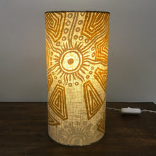 Lampe 'Tali' (Dunes et Points d’Eau) de Lisa Multa – Jaune, 30x15cm